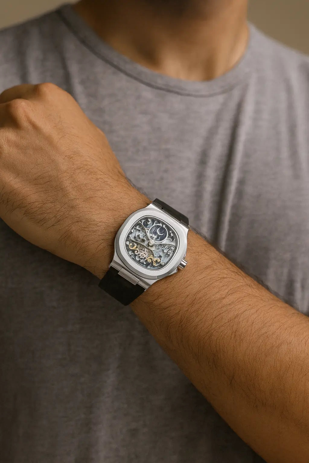 Kairos | Lunar Silver/Schwarz